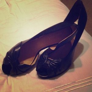 Nine West peep-toed heels