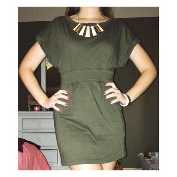 Olive green dress!