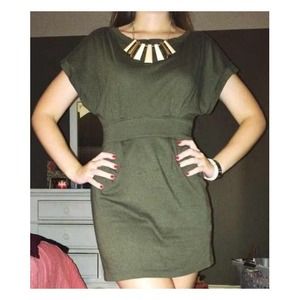 Olive green dress!
