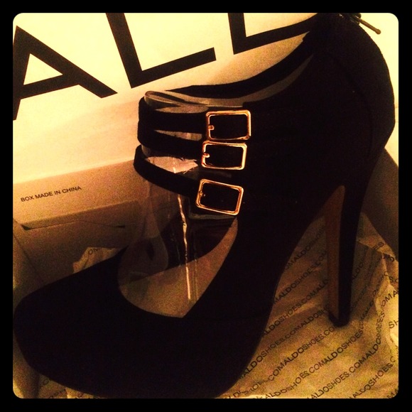 Aldo black suede pumps - Picture 1 of 4