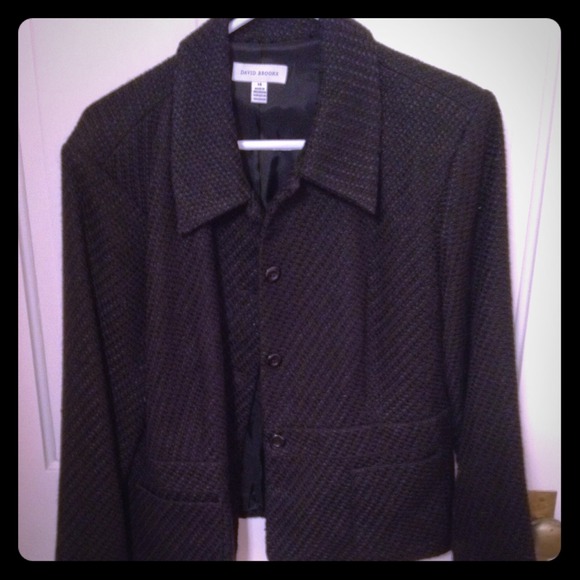 Black textured blazer
