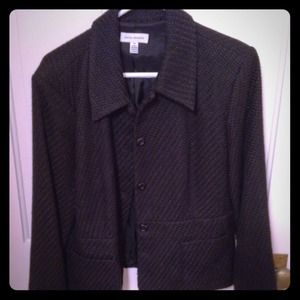 Black textured blazer