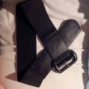 Wide Black leather belt from Macy's