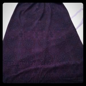 Purple paisley skirt