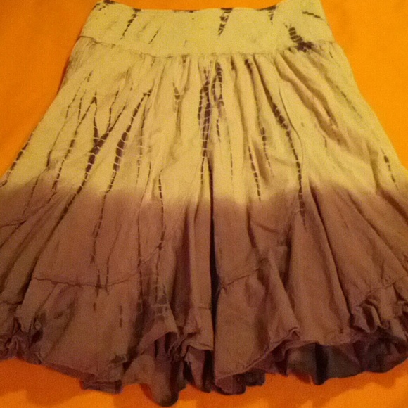 Purple long skirt