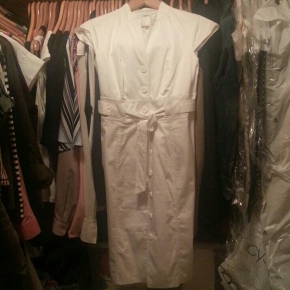 White button up dress, worn once