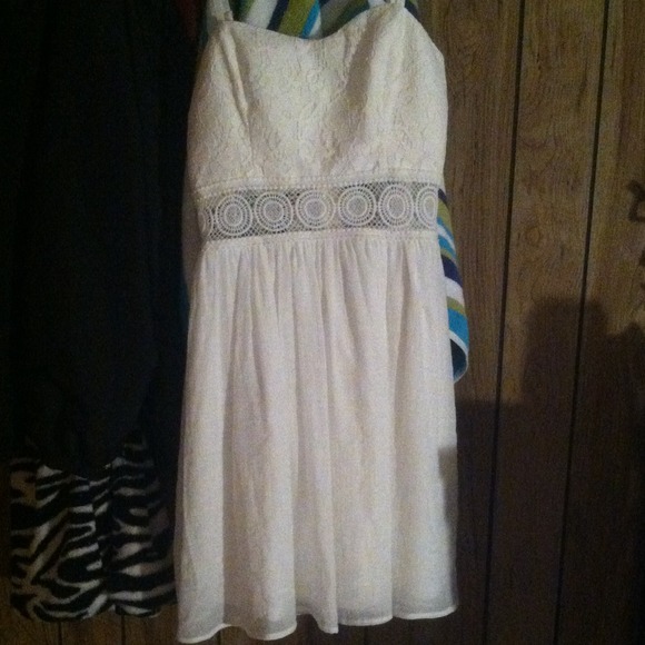 lace dress with cut outs