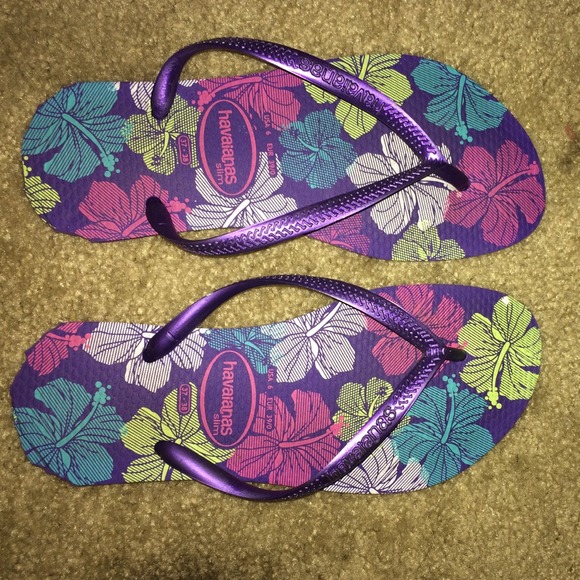 purple havaianas size 7