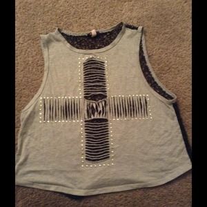 Grey Shirt w/ lace back 🎀