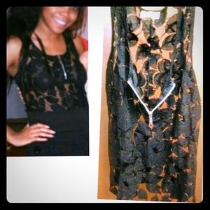 Sexy black see through top