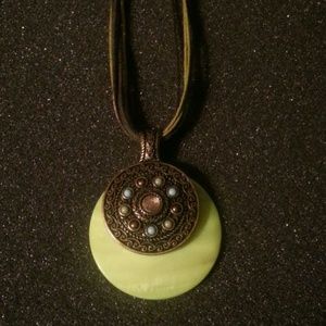 Lia Sophia Meadow Green GENUINE RIVER SHELL