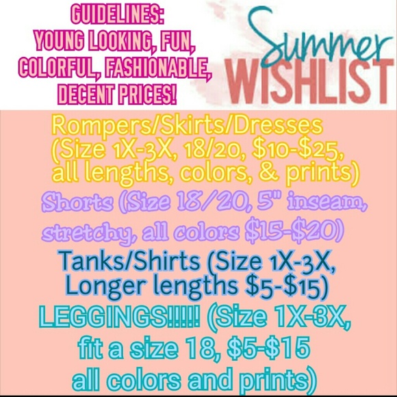 Sonya's Summer Wishlist :) PLEASE SHARE