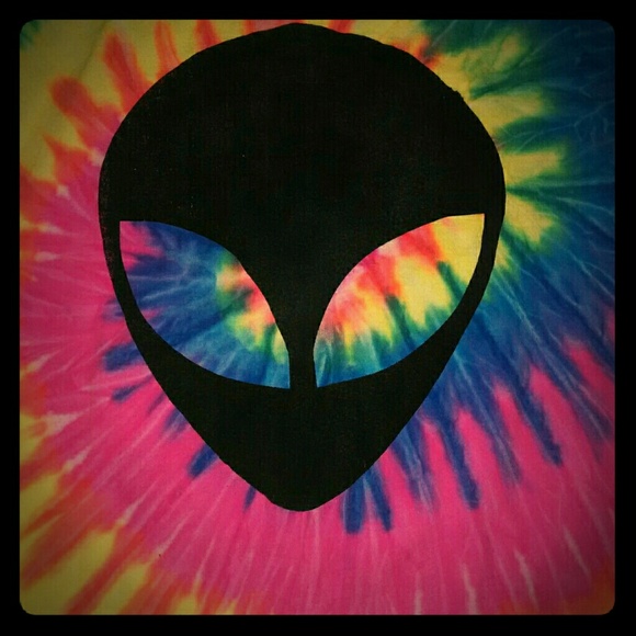 Tye- dyed Alien Tank Top Rad