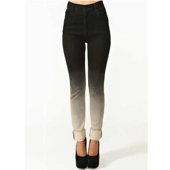CHEAP MONDAY OMBRÉ HIGH WAISTED JEANS
