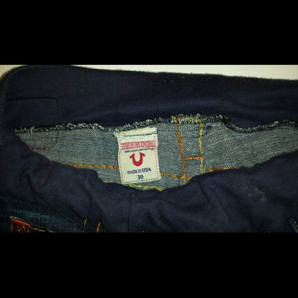 Women True Religion Maternity Shorts Sz 30