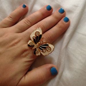 Kenneth Jay Lane butterfly ring