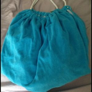 Terry cloth beach bag