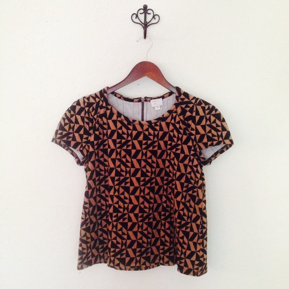 Anthropologie Postcard Geometric Blouse