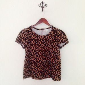 Anthropologie Postcard Geometric Blouse