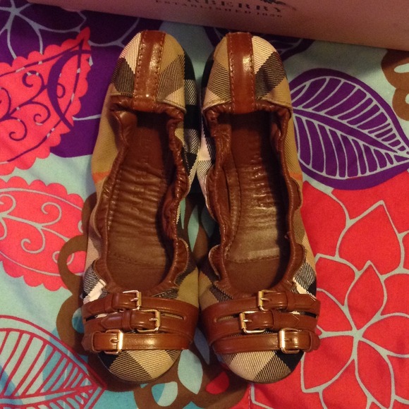 Burberry Bridle Housecheck Falconer Ballerinas - Picture 2 of 4