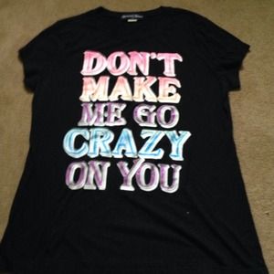 Glitter Words Black Tshirt