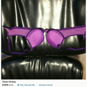 Purple VS. Biofit bra for Hannah