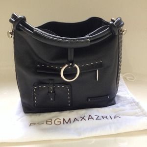 💯authentic BCBG MaxAzria leather medium bag