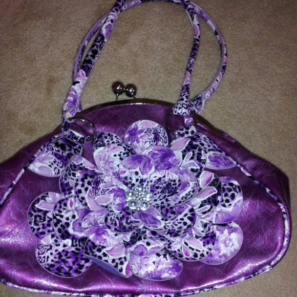 👜Leopard flower purse👜