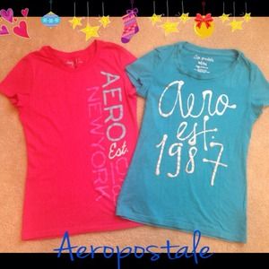 ✴2 Aeropostale Tees size M but run small✴