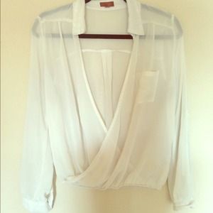 Chiffon white top