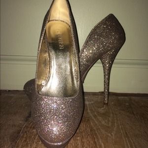 glittery heels