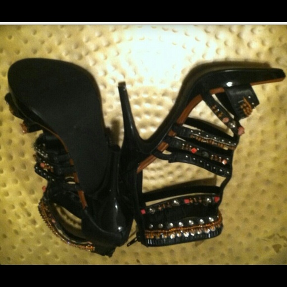 Beaded Gladiator Sandals