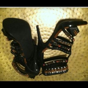 Beaded Gladiator Sandals