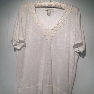 White House Black Market white top, Size S
