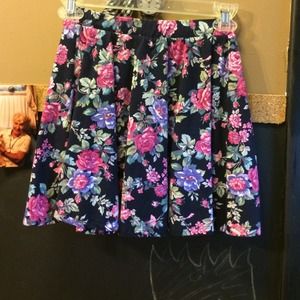 floral skater skirt