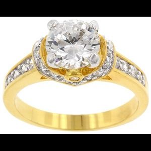 Golden Regal Engagement Ring