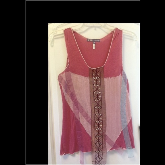 Womens unique dress tank by Hale Bob.