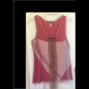 Womens unique dress tank by Hale Bob.