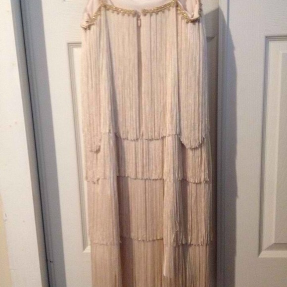 Notte by Marchesa fringe cocktail dress size 0 - Picture 2 of 4