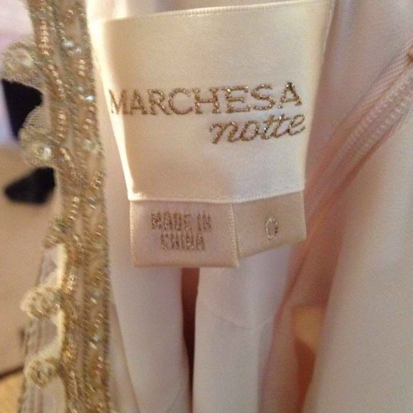 Notte by Marchesa fringe cocktail dress size 0 - Picture 3 of 4