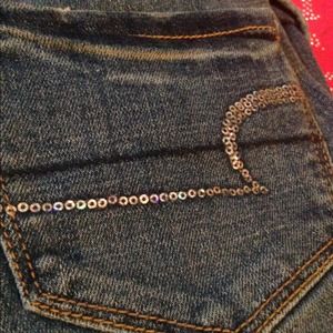 American Eagle Sequin Jeans