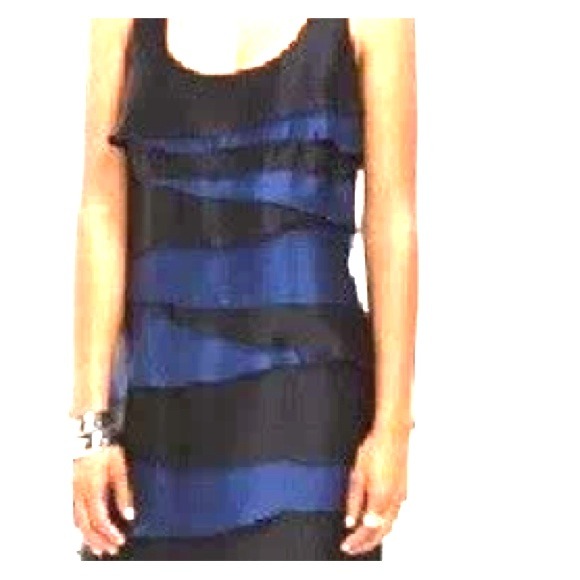 Shoshanna racer back tiered cocktail dress size 4 - Picture 1 of 3