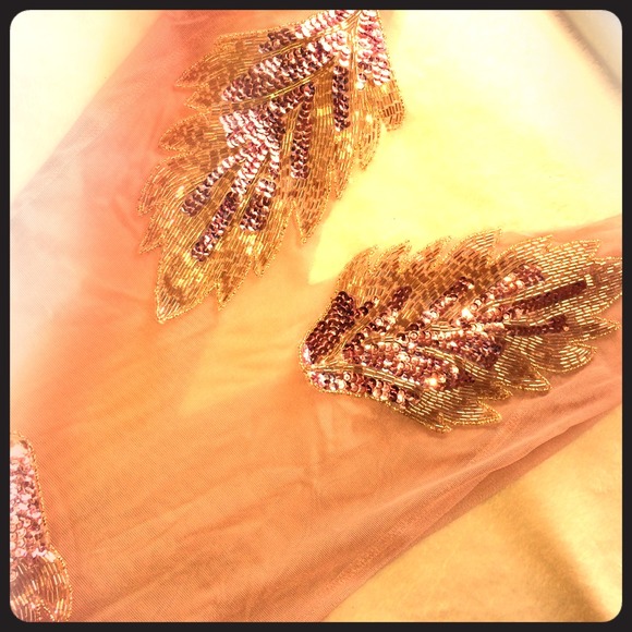 Pink/nude Mesh Dress