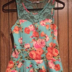 Floral Peplum