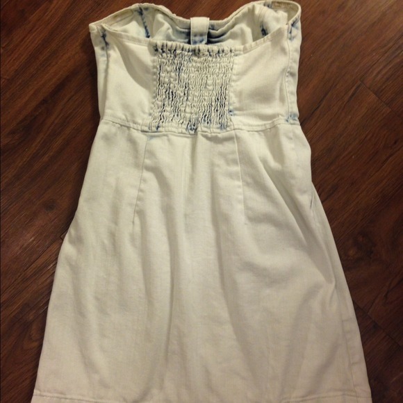 Free People Strapless Denim Dress - Picture 2 of 4
