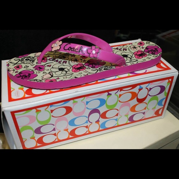 Coach flip flops