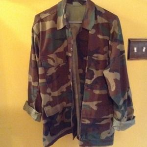 Oversized camo jacket