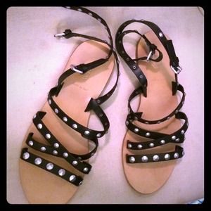 J Crew studded sandals