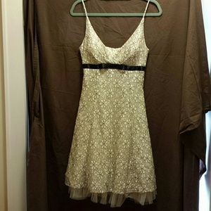 InTriGue cocktail length formal dress