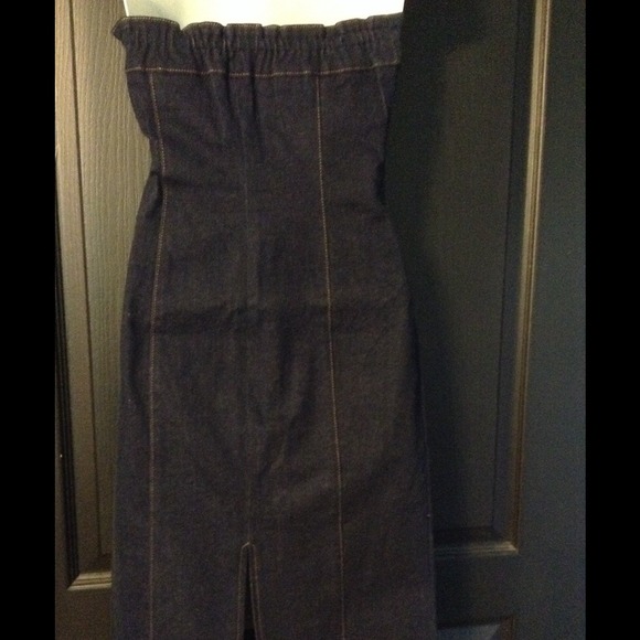 Tube Denim Dress👌👗 - Picture 3 of 4